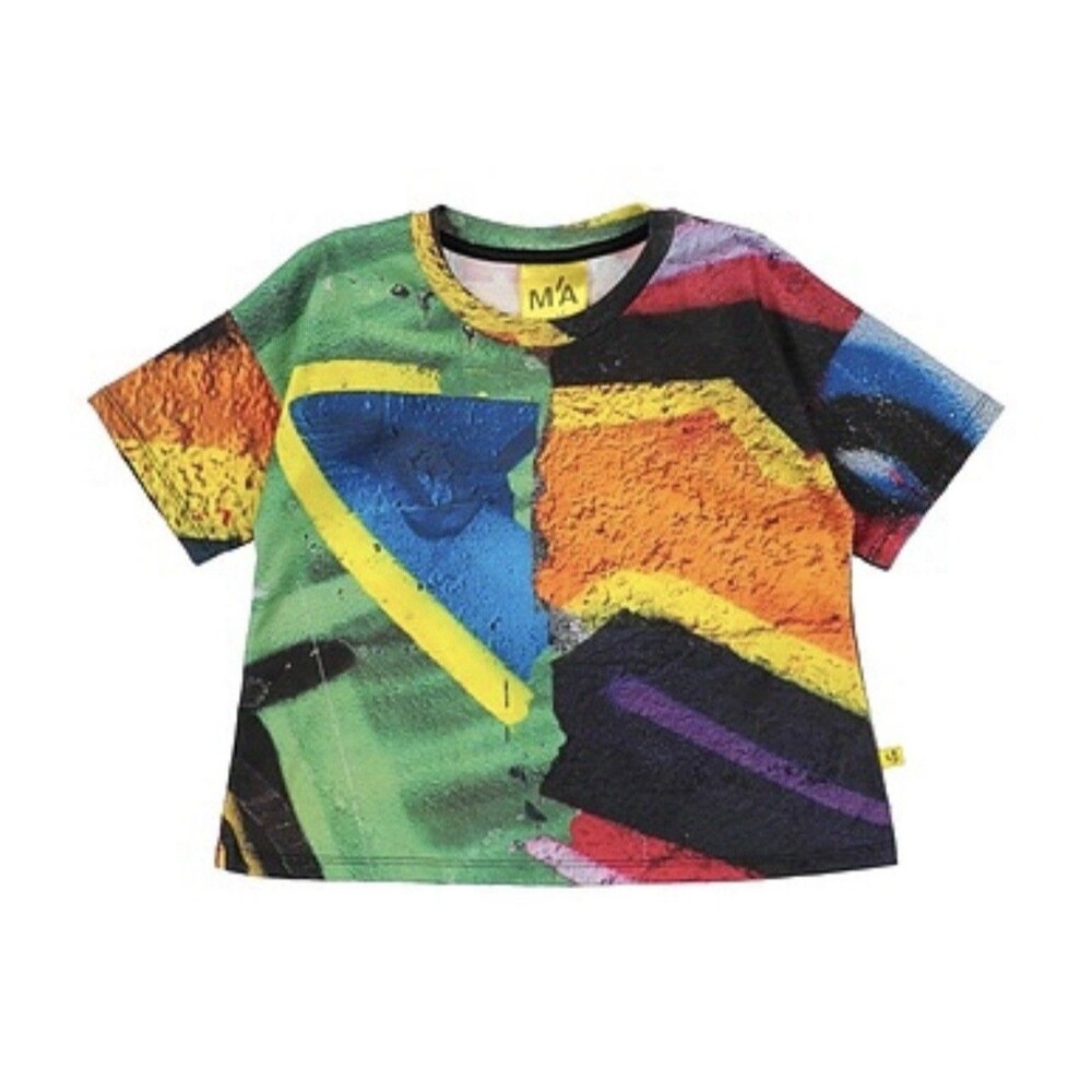 M'A KIDS by Marques'Almeida Graffiti Print Organic Cotton Unisex 4 T-shirt NWT